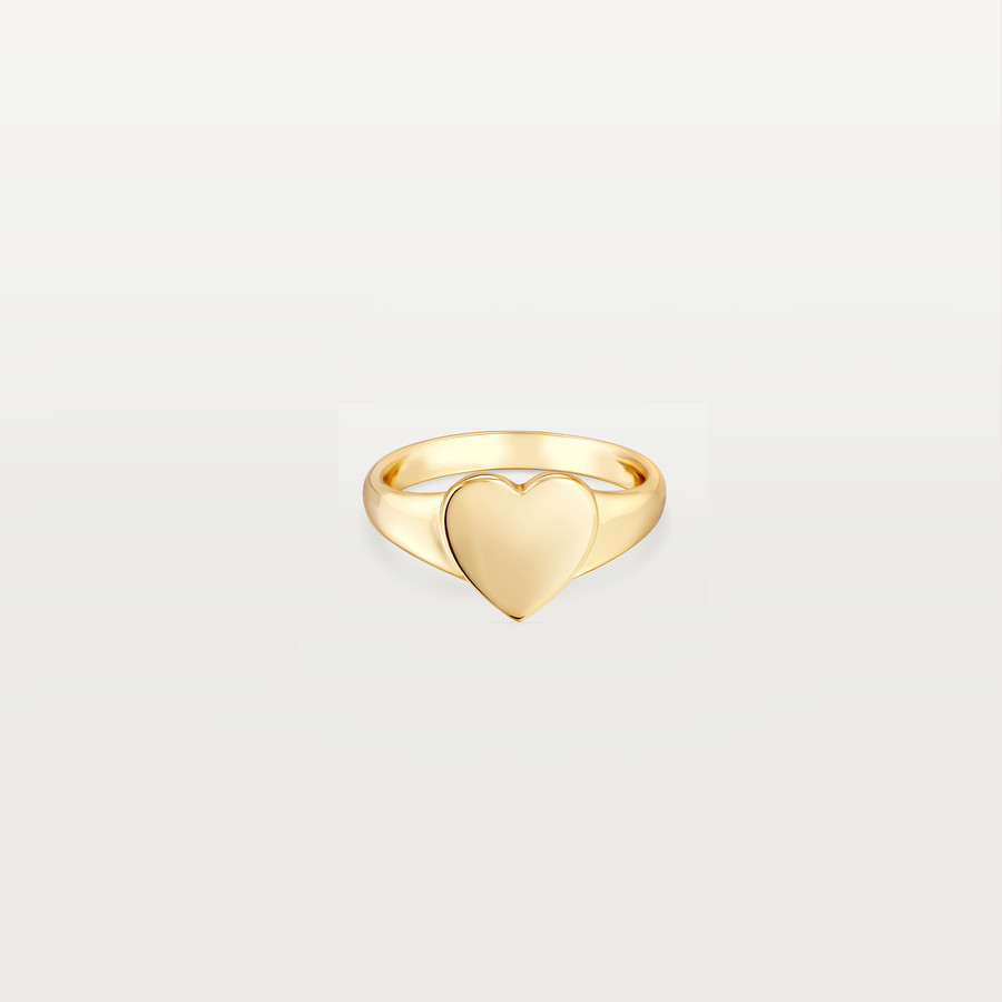 Amore Heart Signet Ring