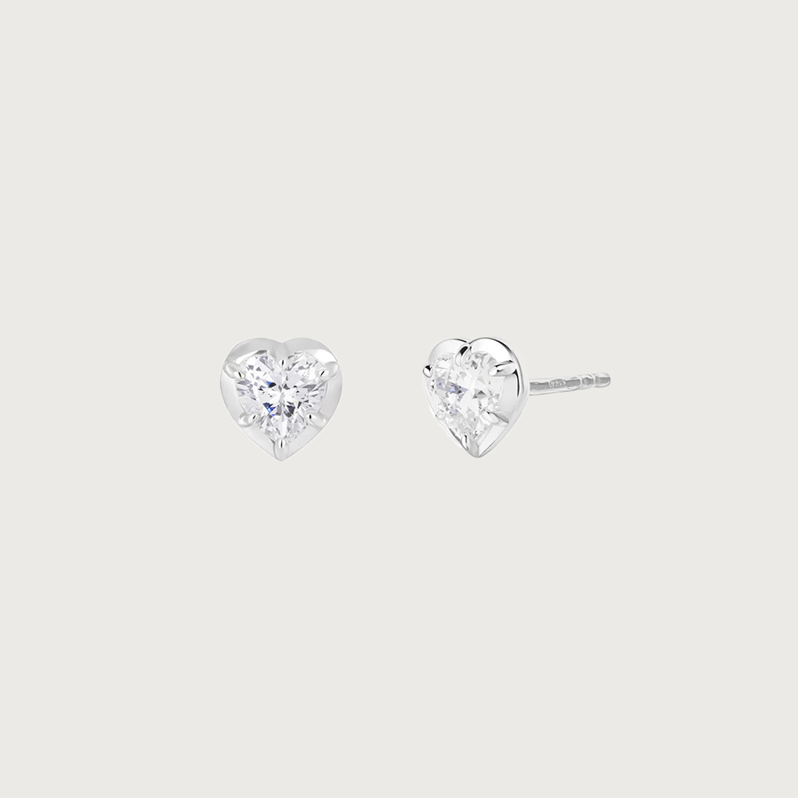 Amore Eterno Heart Studs