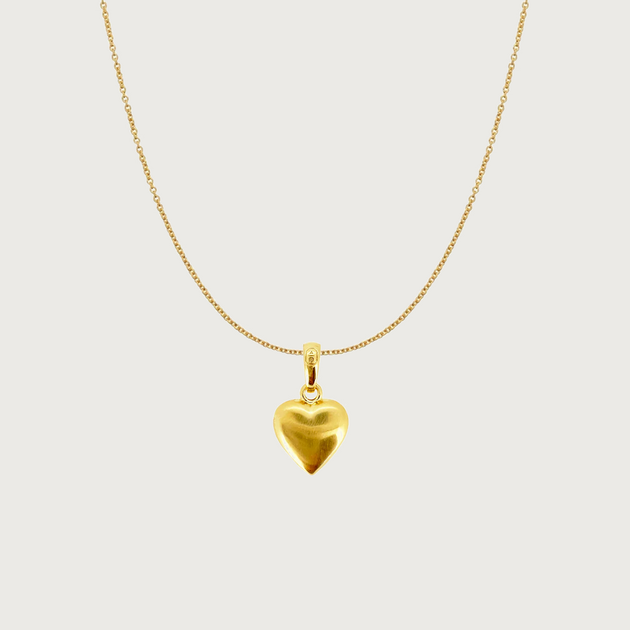 Amore Heart Pendant Necklace Classic Chain
