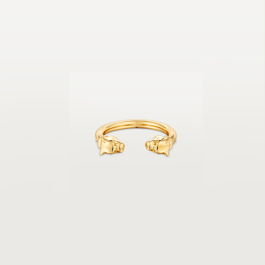 Open Leopard Ring Yellow Gold
