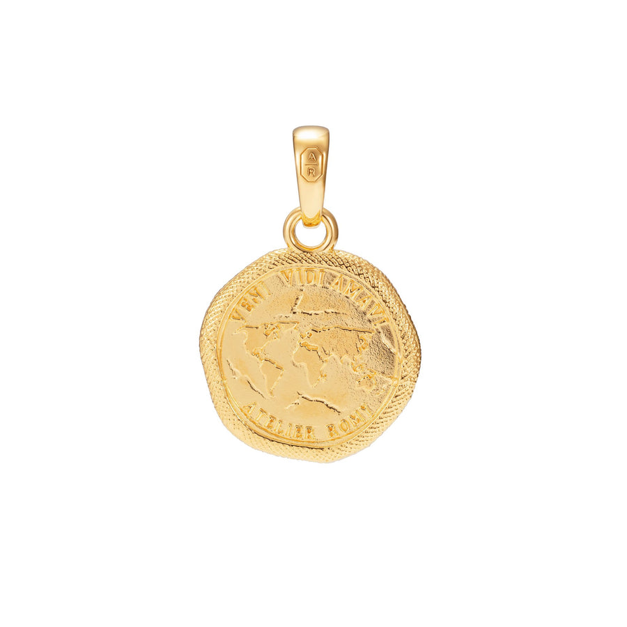 The Athena Goddess Coin Gold Necklace