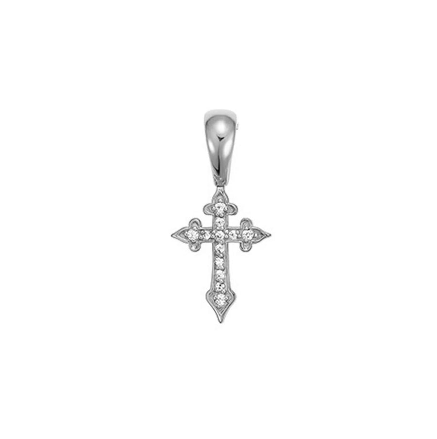 Madonna Cross Silver Pendant