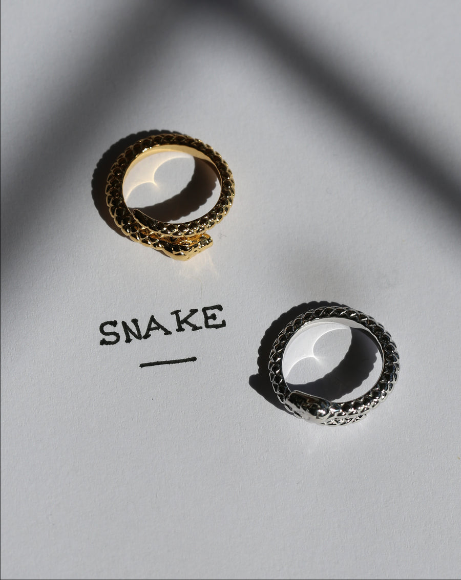 Snake Silver Pinky Ring