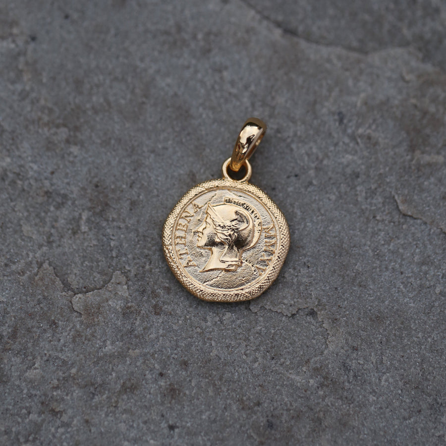 Shop our best-selling Athena Goddess coin, perfect everyday staple. Add to any of your necklace! Jewellery that lasts forever, designed in London.